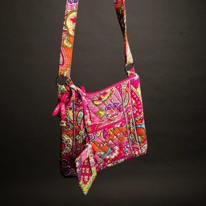 Vera Bradley Hipster Crossbody with Lanyard and Wallet